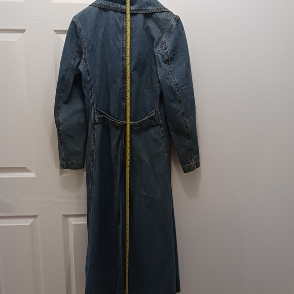 Long jean denim jacket, Medium - Picture 5 of 14